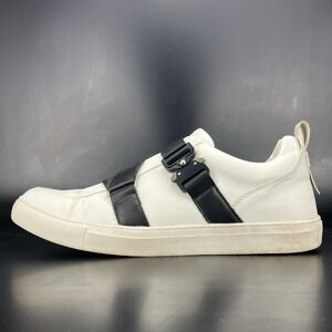 River Island Buckle Shoes - Men's Size 10 'White' Leather